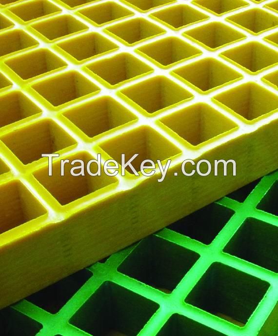 FRP grating with mesh 38x38, 40x40, 50x50, 19x19, 25x25