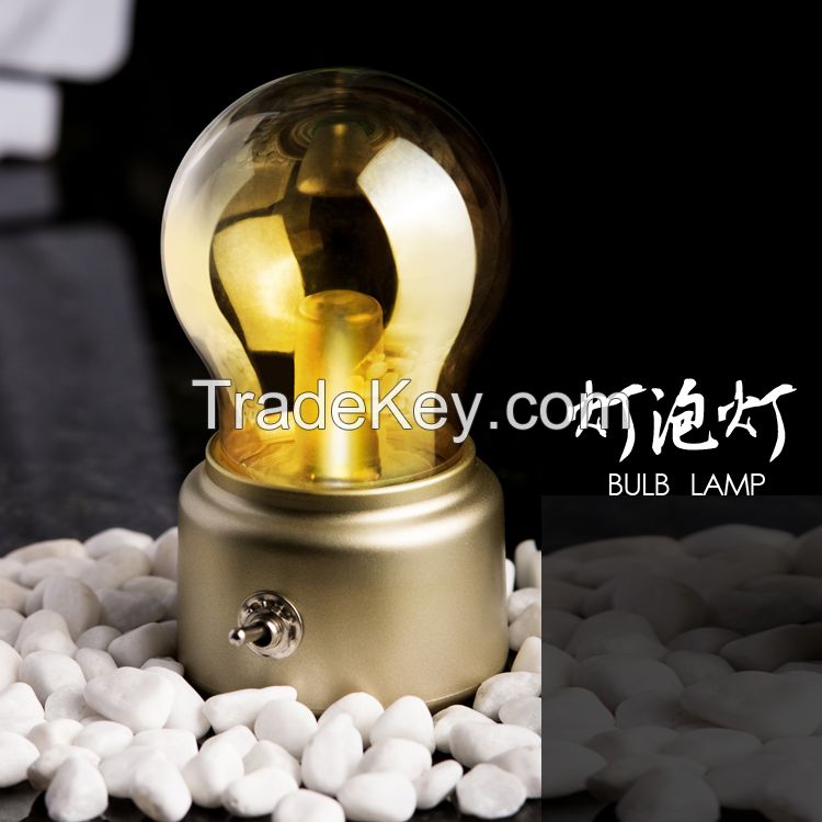 High Bright Eco-friendly Warm White Bulb Shape USB Night Light Led