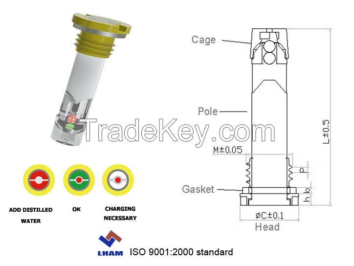 Car Battery Charge Indicator with 2 balls A101