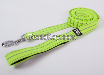 Shock absorb high quality dog leash dog lead with spring rope