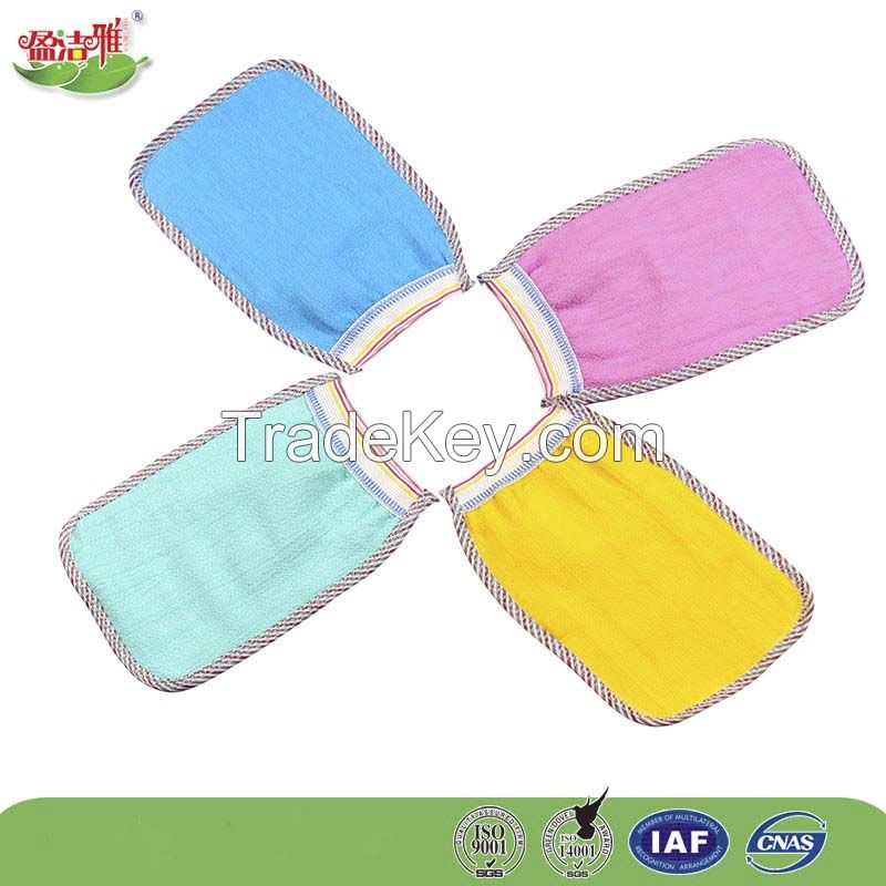 Factory Eco-friendly nonwoven viscose fiber body bath glove exfoliating glove for SPA