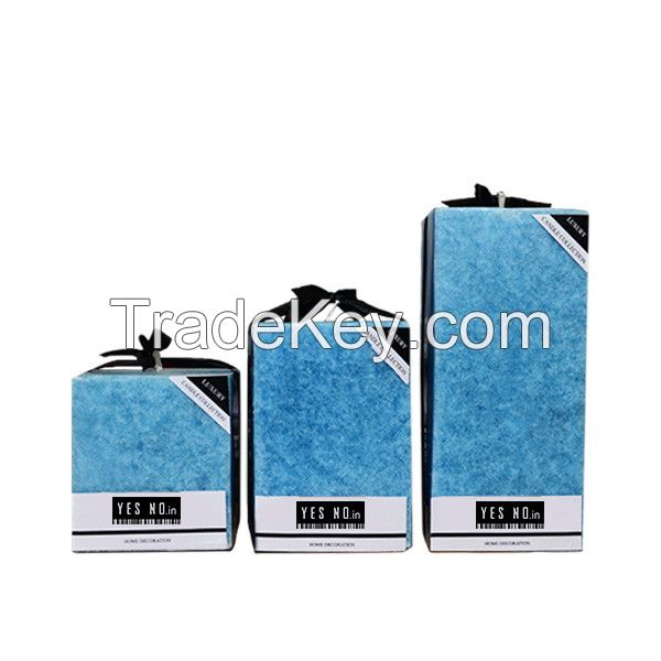 Blue Bar Candles