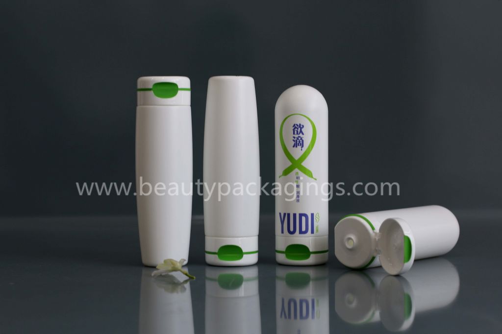 Cylindrical Skin Body Moisturizer Lotion Bottle With Automatic Pop-Up Cover