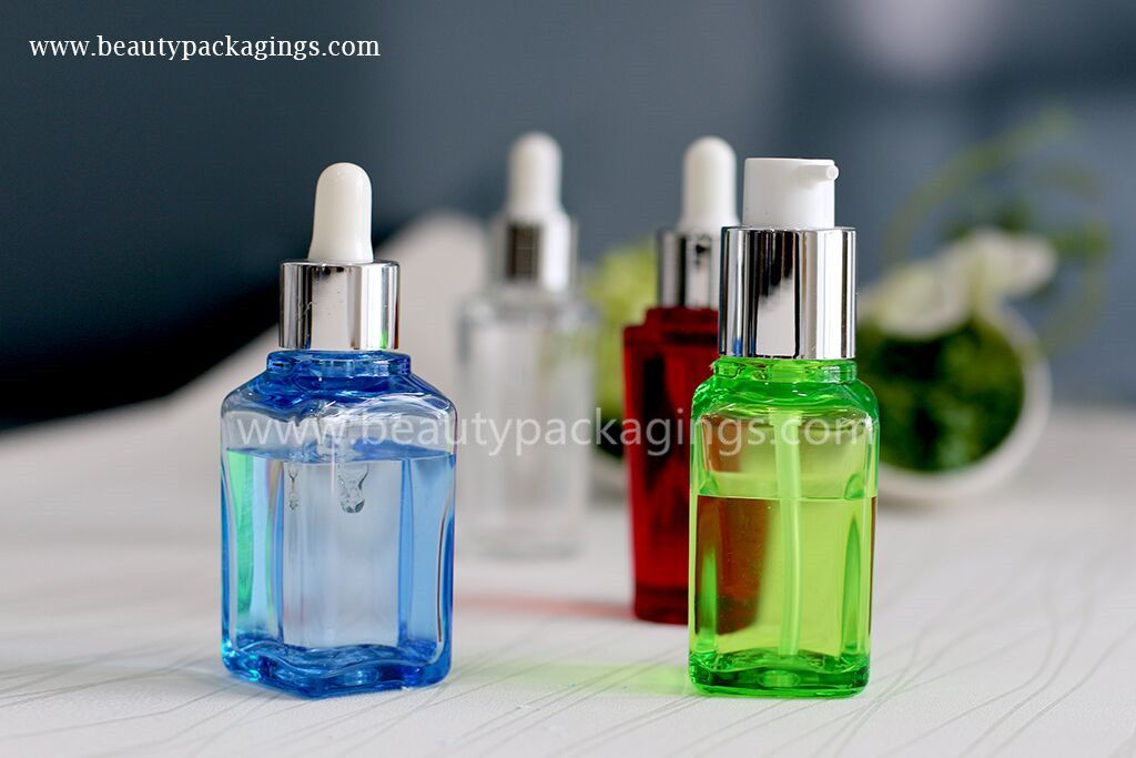 Scratch-Resistant Thick Wall Cylinder Square Plastic Essential Oil Bottle With Dropper