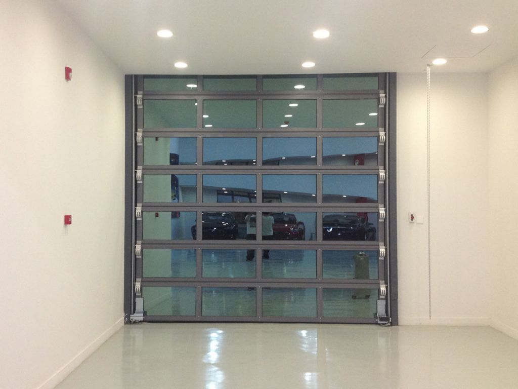 Industrial transparent sectional door (Model:  L310)