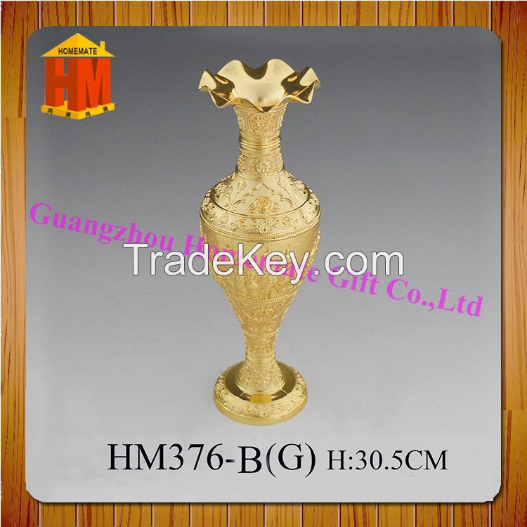 Home decoration antique metal vase