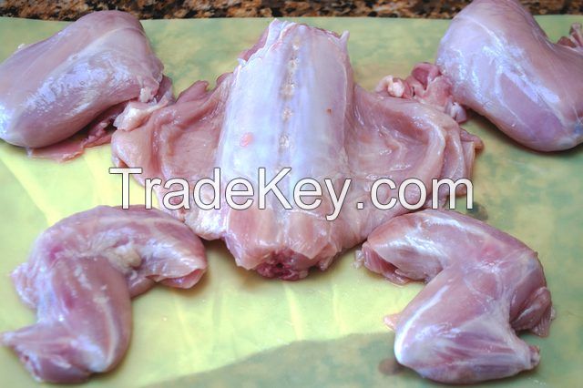 Frozen Skinless and Bone-In Rabbit Hind Leg