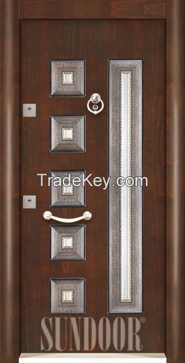 Steel security door