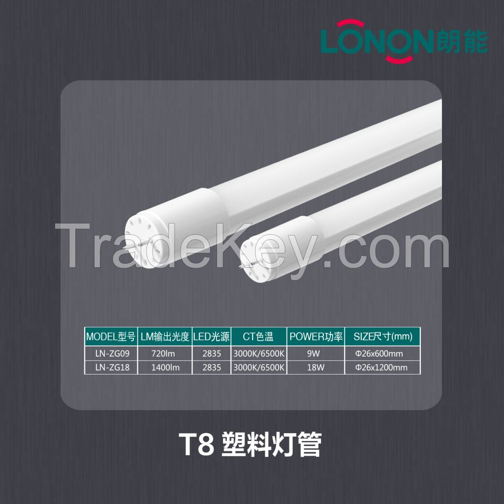 Sell LONON LED T5, T8 Glass Tube, T8 Plastic Tude