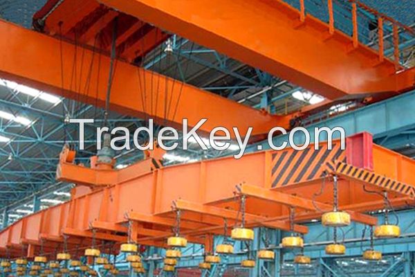 Overhead Crane with Electromagnetic Beam