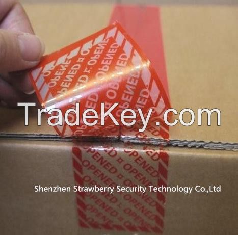 custom printed tamper proof security tape