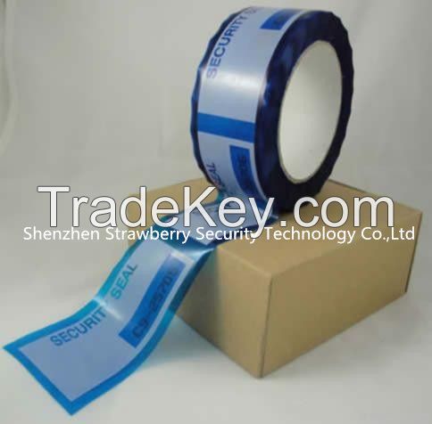 tamper evident security tape with serial number