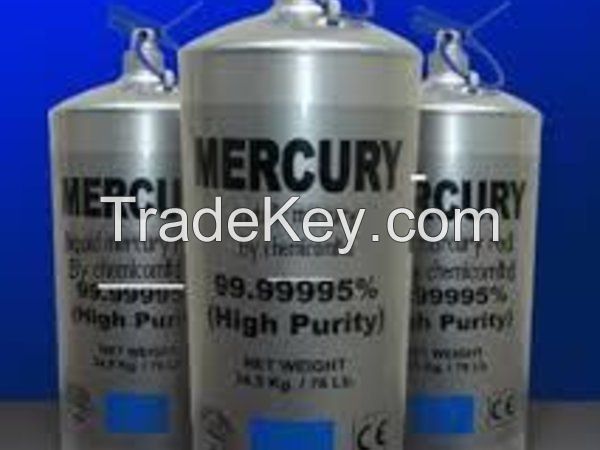 Prime Virgin Silver liquid Mercury of 99.99% Purity