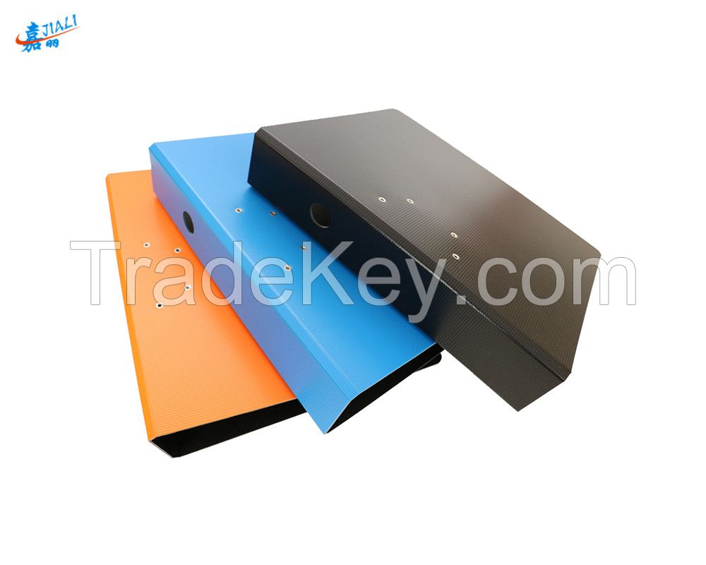 High quality PP foam file folder manufacturer FC box file hard statonery 3 inches level arch file