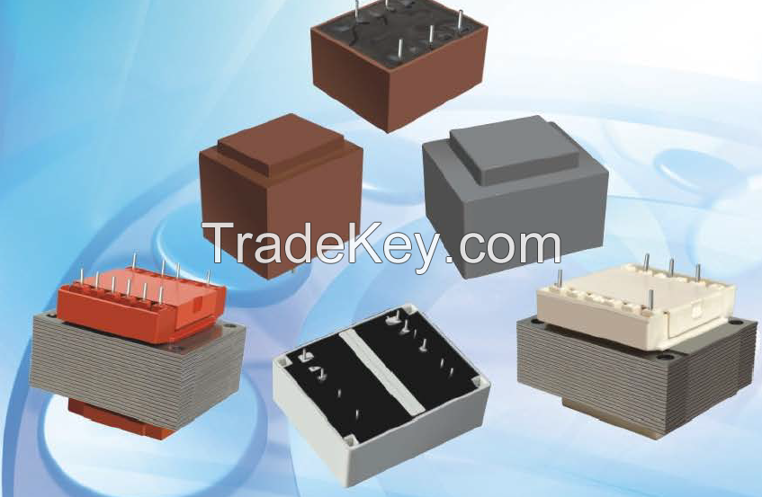 printed circuit transformer encapsulated and unencapsulated