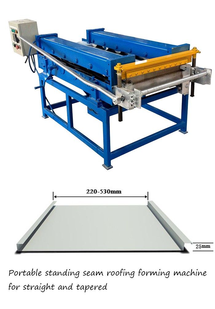 portable standing seam roof panel machine mini standing seam roofing machine roofing panel machine standing seam making machine standing seam line rolling mills