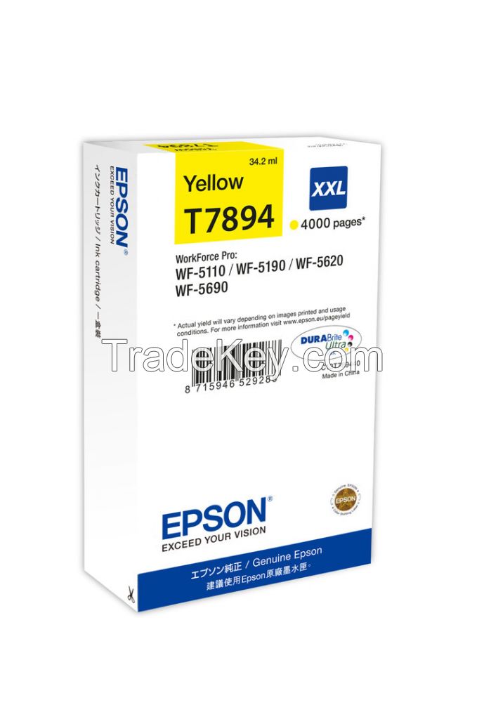 Ink Epson yellow T7894 , 34 ml , WF-5110DW, WF-5190DW, WF-5620DWF, WF-5690DWF