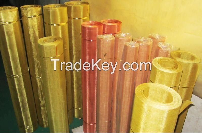 Square Brass Wire Mesh/Copper Wire Mesh