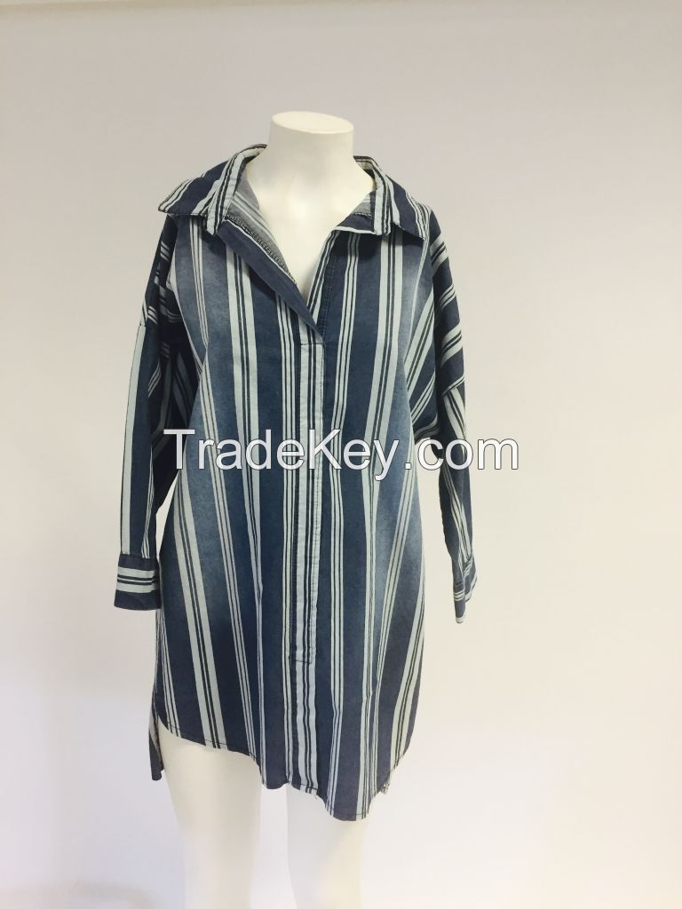 Maxi Striped Shirt