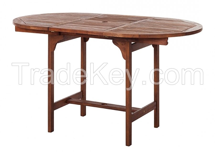 WOODEN ROTONDO OVAL FOLDING TABLE