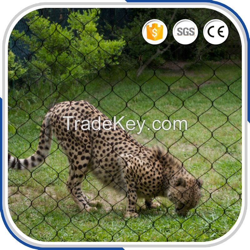 Flexible Stainless Steel Wire Rope Mesh For Zoo Animal Cages