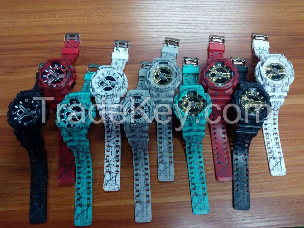 double displa watch High Quality Brand Design Fashion Wristwatch