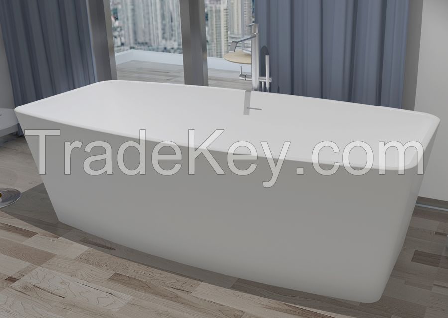 Solid surface Tub Man-made stone Bathtub