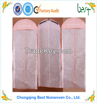 Hotsale wedding dress cover/non woven garment bag