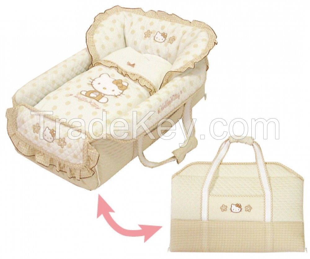 Hello Kitty Baby Portable Foldable Bed Sleeping Nap Bag Beige