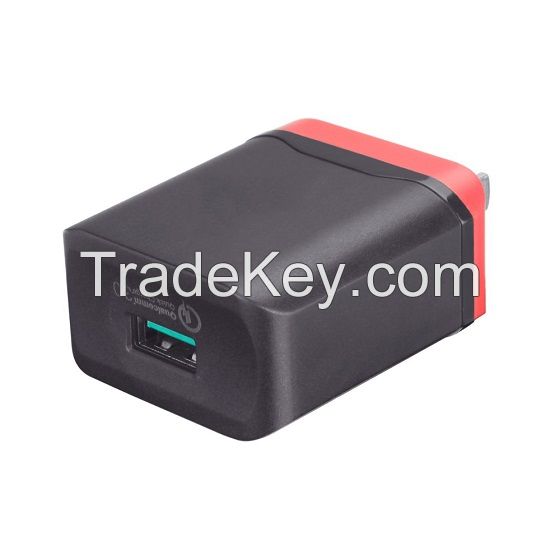 DK05T High Quality US Plug Single Micro USB Quick Charging Qualcomm QC 3.0 Charger for Android Phone