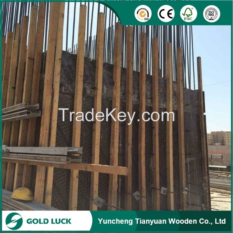 Brown/Black Film Faced Shuttering Plywood for Concrete Formwork