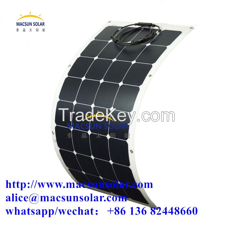 100W High Steady Quality Sunpower Semi-Flexible Solar Moulds