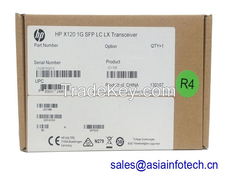 HPE JD119B X120 1G SFP LC LX Transceiver