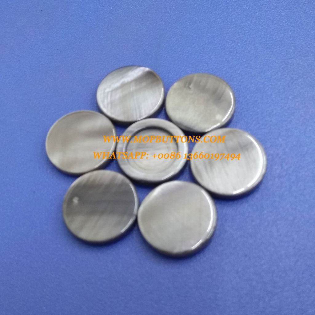 Wholesale Bulk Coloured Shank Buttons with Natural River Shell Button Produced by MOPBUTTONS