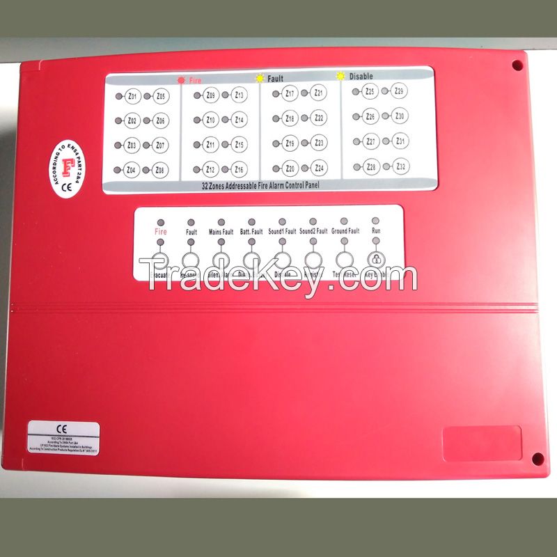 4/8/16zones Conventional Fire Alarm Control Panel Fire Alarm Host Master Panel