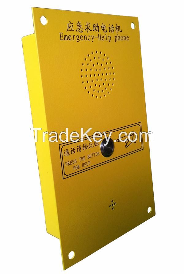 Analog emergency call telephone, one push to call station, tunnel emergency telephone