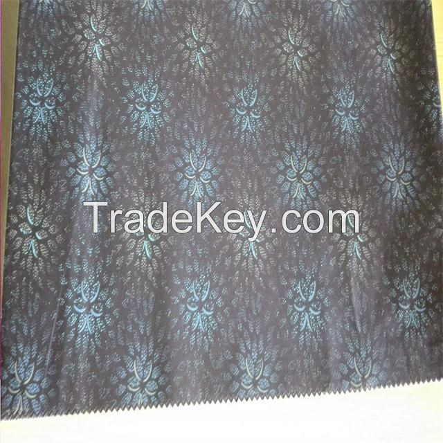 98% cotton 2% spandex woven fabric of  reactive print