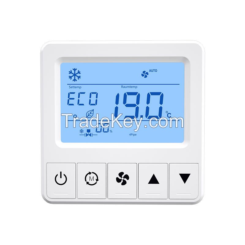 FC182 digital thermostat of FCU on/off or 0-10V type