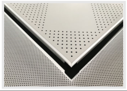 Perforated metal ceiling