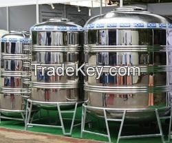 Indurstial water treatment Stainless Steel 500 liter water tank price