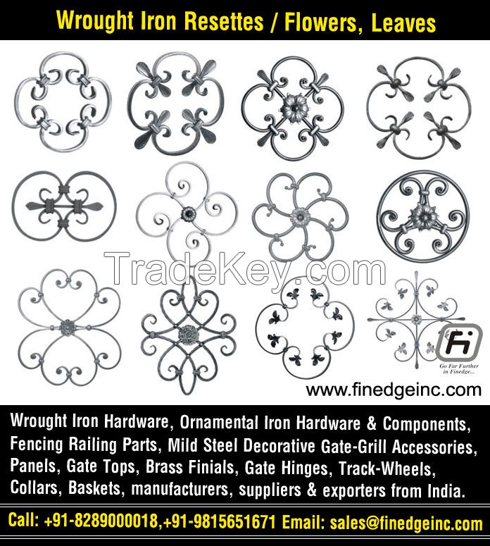 wrought iron flowers manufacturers exporters suppliers India