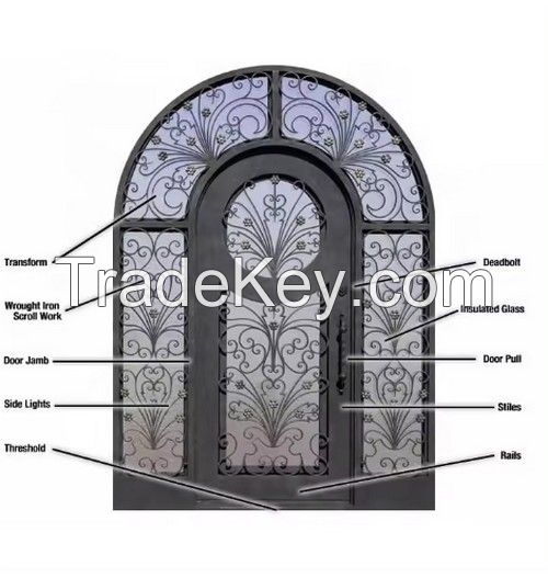 wrought iron door