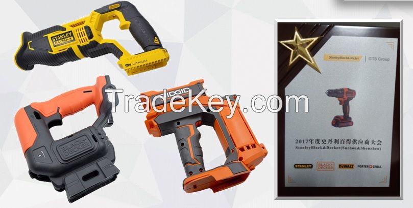 power tool / 2k part / over mold / plastic parts