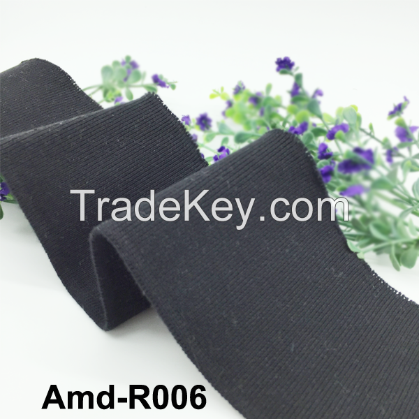 1x1 2x2 3x3 Rib flat knit trims for collar cuffs trimmings use for jersey and jacket