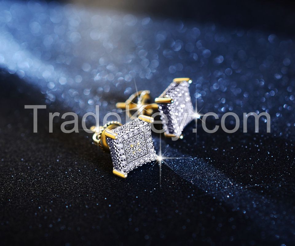 cz diamond earrings