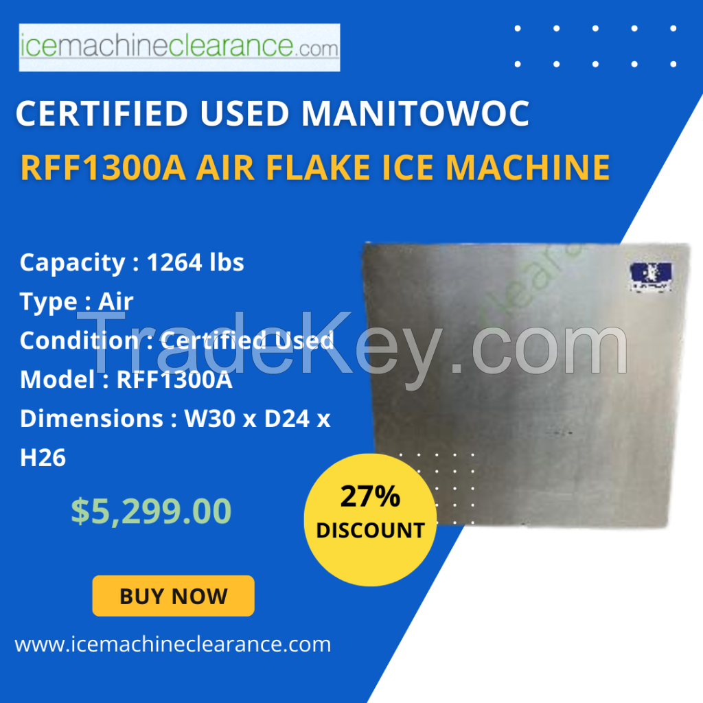 Certified Used Manitowoc RFF1300A Air Flake Ice Machine