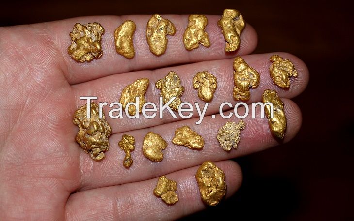 Gold bars, dust and nuggets for sale