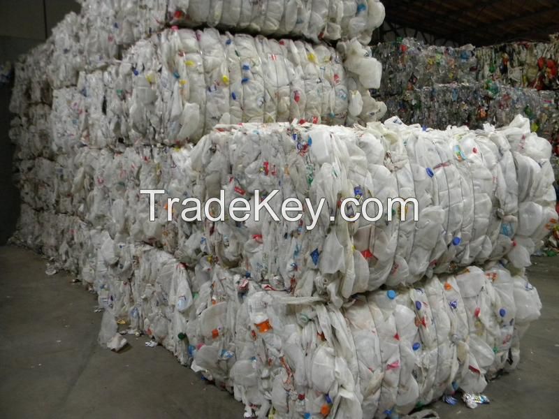 HDPE Milk Bottle Scrap Regrind / HDPE Blue Drum Scrap/ PVC Window Scrap