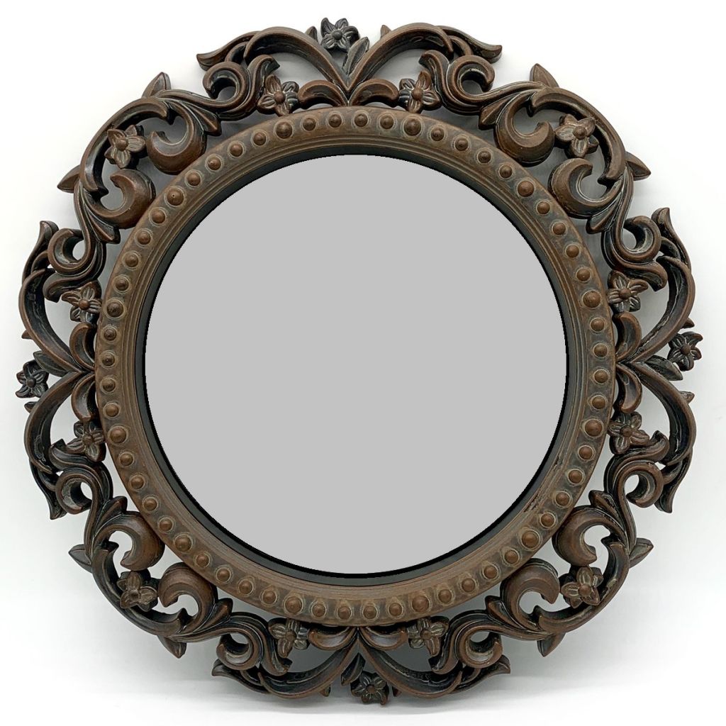 16 inch wall decor retro flower wall mirror