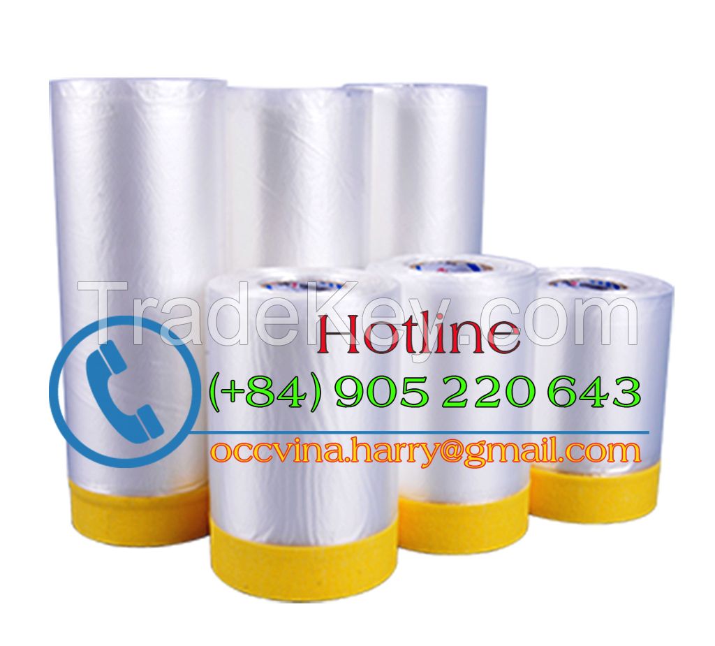 Pretaped cloth masking film